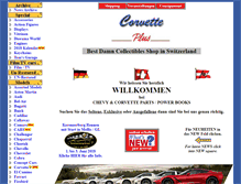 Tablet Screenshot of corvette-plus.ch